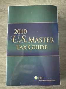US Master Tax Guide (2010) by CCH Tax Law Editors (2009, Trade Paperback) - Imagen 1 de 4