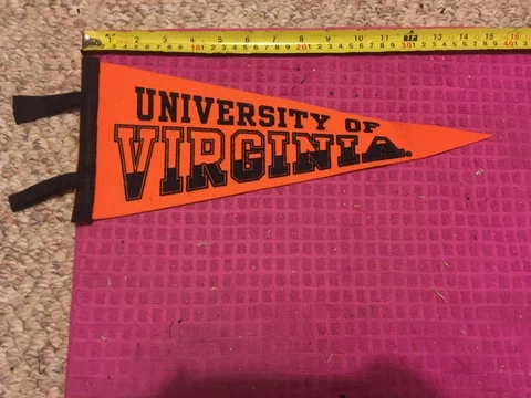 University of Virginia Cavaliers Pennant BANNER WAHOOS HOOS FOOTBALL - SHIP FAST Cover