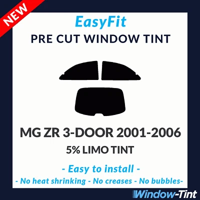 Fácil de Colocar Estática Precortado Ventana Tinte Para MG ZR 3-door 2001-2006 - - Imagen 1 de 3