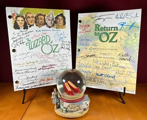 Guiones firmados por El Mago de Oz y Regreso a Oz - Reimpresiones de autógrafos - Judy Garland - Imagen 1 de 13