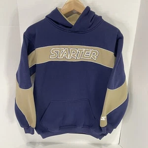 Vintage Starter Hoodie Sweatshirt Boys Large (14/16) Blue, Long Sleeve,  - Picture 1 of 8