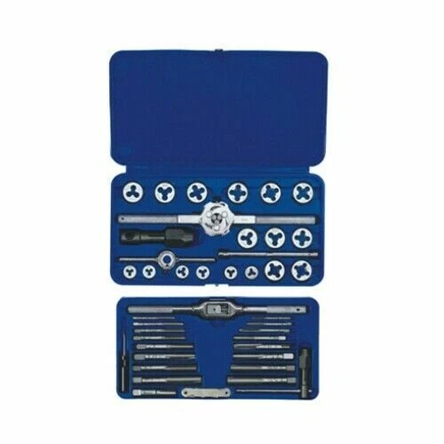 Irwin 24606 Hanson 41-pc Machine Screw/Fractional Tap and Hex Die Set