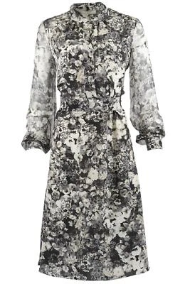 VESTIDO MIDI LANVIN SEDA ESTAMPADO FLORAL FR 40 UK 12 Foto 1 de 4