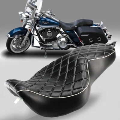 Low-Profile Seat For Harley Street Glide 06-07 & Road King FLHR EFI Custom 97-07 Foto 1 de 4