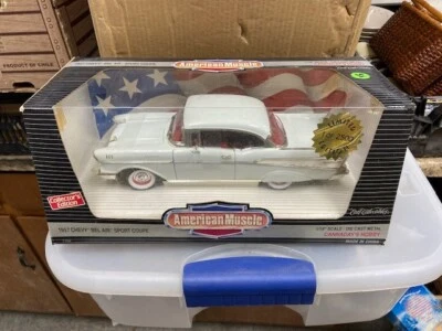 1957 Chevrolet Chevy Bel-Air Sport Coupe LE Car 1/18 American Muscle NIB In Box - Image 1 of 4