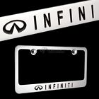 For Nissan INFINITI Chrome Plated Brass License Plate Frame w/ Caps + (FREE GIFT