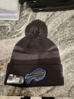 Buffalo Bills New Era Dispatch Cuffed Knit Hat With Pom Black NFL NWT OSFA