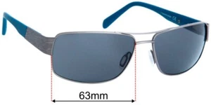 Lentes de repuesto para gafas de sol SFx se adaptan a Maui Jim Ohia MJ703 - 63 mm de ancho - Imagen 1 de 31
