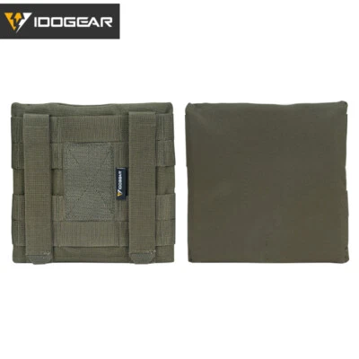 IDOGEAR Tactical Side Plate Pouch Set Plate Pocket 2PCS MOLLE 6"X6" JPC2.0 AVS