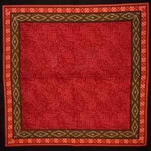 Calico Print Cotton Table Napkin 18" x 18" Red - Picture 1 of 1