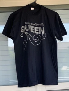 QUEEN 1978 European Tour Shirt JBL RARE VINTAGE - CREW VERSION AUTHENTIC - Picture 1 of 3