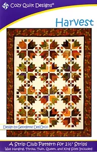 Harvest, ein Streifenmuster für 2 1/2" Streifen von Cozy Quilt Designs CQD01034 - Bild 1 von 2