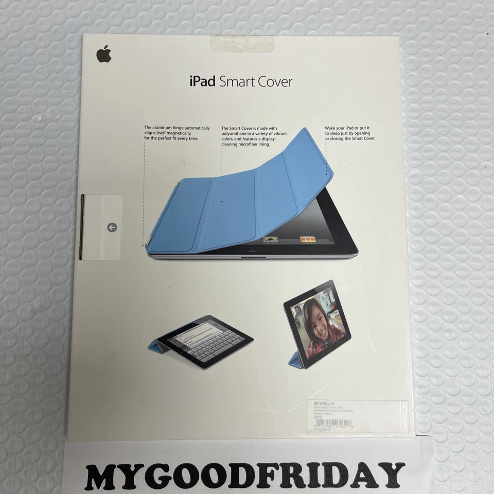 Original APPLE iPAD 2 Gray Smart Cover MC939LL/, Brand New, Factory Sealed Case - Image 1 of 4