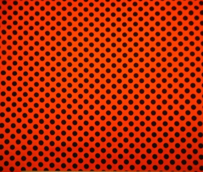 Tela de Halloween 1 1/2 yarda puntos negros naranja mancha en algodón Robert Kaufman de colección Foto 1 de 2