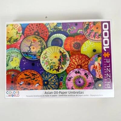 Eurographics Colors of the World 1,000-Piece Jigsaw Puzzle Asian Oil Paper Umbre - Image 1 of 4