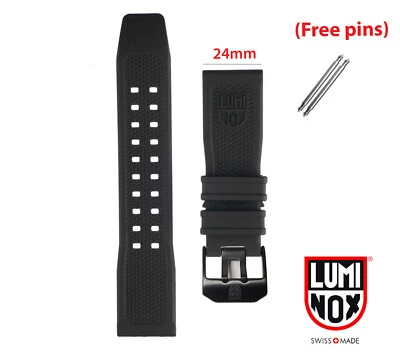 Original Luminox Band (24mm) 3508 3503 3597 3583 3581 3501 3500 BLACK BUCKLE - Image 1 of 3