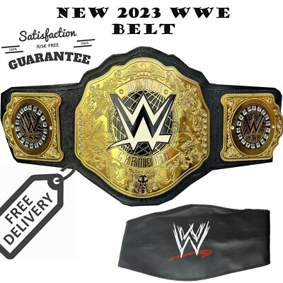 WWE WORLD HEAVYWEIGHT CHAMPIONSHIP BELT TRIPLE H BELT REAL LEATHER REPLICA BELT - Imagem 1 de 4