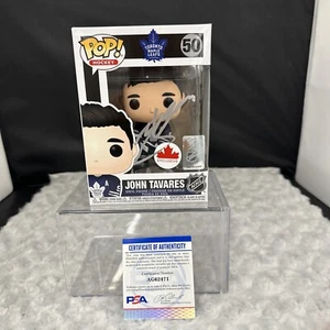 JOHN TAVARES SIGNED AUTOGRAPH TORONTO MAPLE LEAFS FUNKO POP PSA COA HARD STACK - Picture 1 of 7