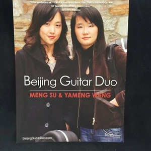 BEIJING GUITAR DUO - Advertising Flyer - Tonar Music & AMG - Picture 1 of 2