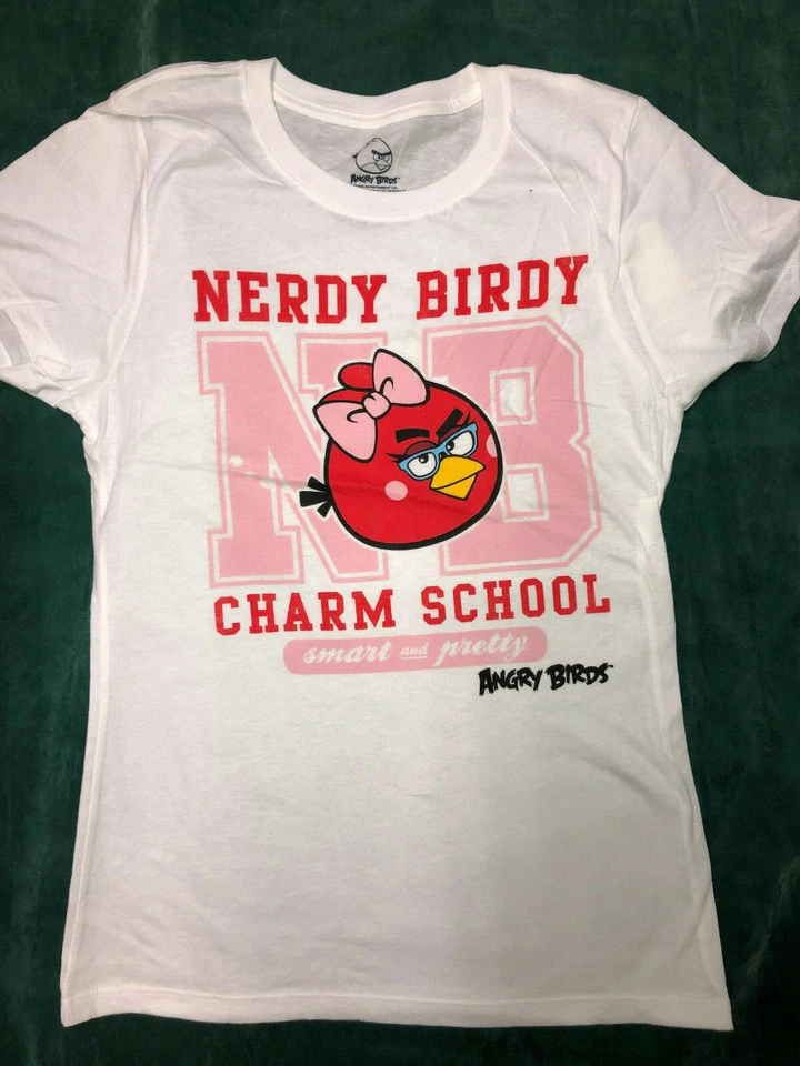 New ANGRY BIRDS Birdy  Women's  Junior T-shirt Tee M L XL 5 Colors - Image 1 of 1