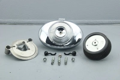 Harley Road King 2006 conjunto de filtro de admisión de filtro de aire + placa posterior sólida #4094 Foto 1 de 4