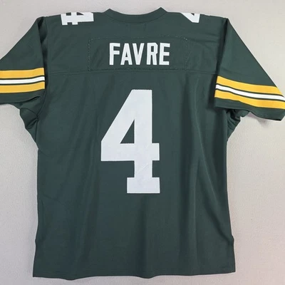 Camiseta deportiva Mitchell & Ness retro Brett Favre #4 de los Green Bay Packers talla 52 Foto 1 de 4