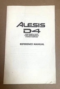 Alesis D4 Manuale di Riferimento - Foto 1 di 1