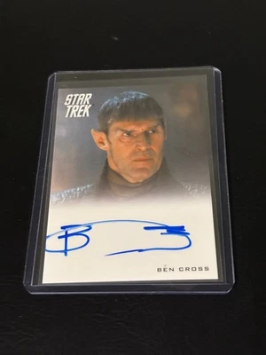 2013 STAR TREK MOVIES BEN CROSS AS SAREK AUTOGRAPH CARD! RITTENHOUSE LIMITED SSP - Image 1 of 2