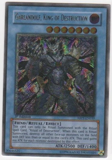 Lightly Played Garlandolf, King of Destruction - ABPF-EN039 - Ultimate Rare - 1s - Image 1 of 1