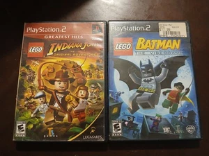 Lotto (2) Playstation 2 Lego Batman & Lego Indiana Jones PS2 *LEGGI DESCRIZIONE* - Foto 1 di 7