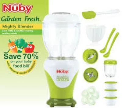 Licuadora Nuby Mighty, fresca de jardín, verde Foto 1 de 3