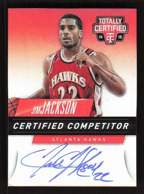 2014-15 Panini Totally Certified Competitor Auto /25 Jim Jackson #C-JJ Auto - Image 1 of 2