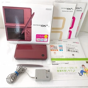 Nintendo DSi LL Wine Red Console Excellent Condition - Picture 1 of 10