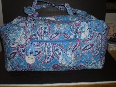 Vera Bradley DISNEY CENICIENTA Paisley BOLSO DE VIAJE GRANDE FIN DE SEMANA NUEVO CON ETIQUETAS Foto 1 de 4