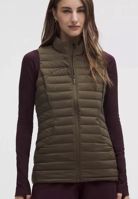 EDDIE BAUER Goose Down Vest Womens M Quilted Hunting Green Outdoors - image 1 of 4