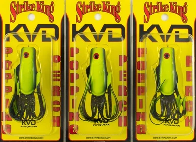 (ЛОТ ИЗ 3) УДАР КОРОЛЬ PIPSQUEAK POPPING ОКУНЬ 1/3 УНЦИЙ PIPPKVD-728 СНИЗУ ВВЕРХ F7233 - Изображение 1 из 2