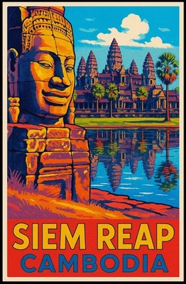 Pôster Siem Reap Camboja - Imagem 1 de 4