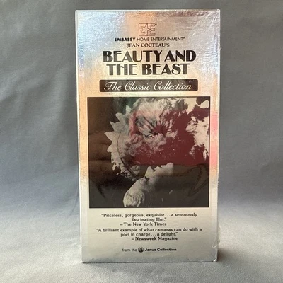 1985 Beaty and the Beast (1946) VHS - новый запечатанный - Nelson водяной знак Silver Slip - Изображение 1 из 4
