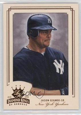 2003 Donruss Diamond Kings Bronze Foil Jason Giambi #45 - Image 1 of 2