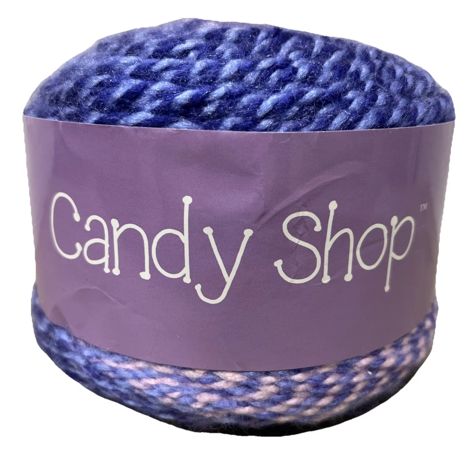 Candy Shop Yarn Ball Nerds Colored Purple 100% Acrylic 260 yards NWT - Image 1 of 4