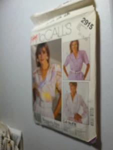 Camicetta top camicia bottoni 16-20 McCalls 2915 motivo cucito colletto scollo a V - Foto 1 di 1