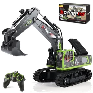 kolegend Remote Control Excavator Toy Truck 1/18Scale RC Toys Hydraulic Excavato - Picture 1 of 8