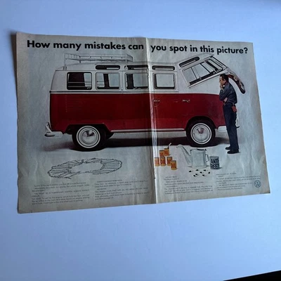 Anuncio impresora cargador microbús vintage 1966 VW de 21 ventanas Foto 1 de 2