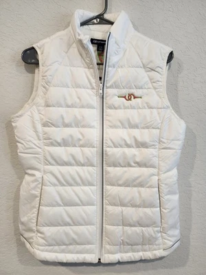 Cutter & Buck Women’s Medium White Quilted Full Zip Vest SLGC Golf Logo... - Image 1 of 4