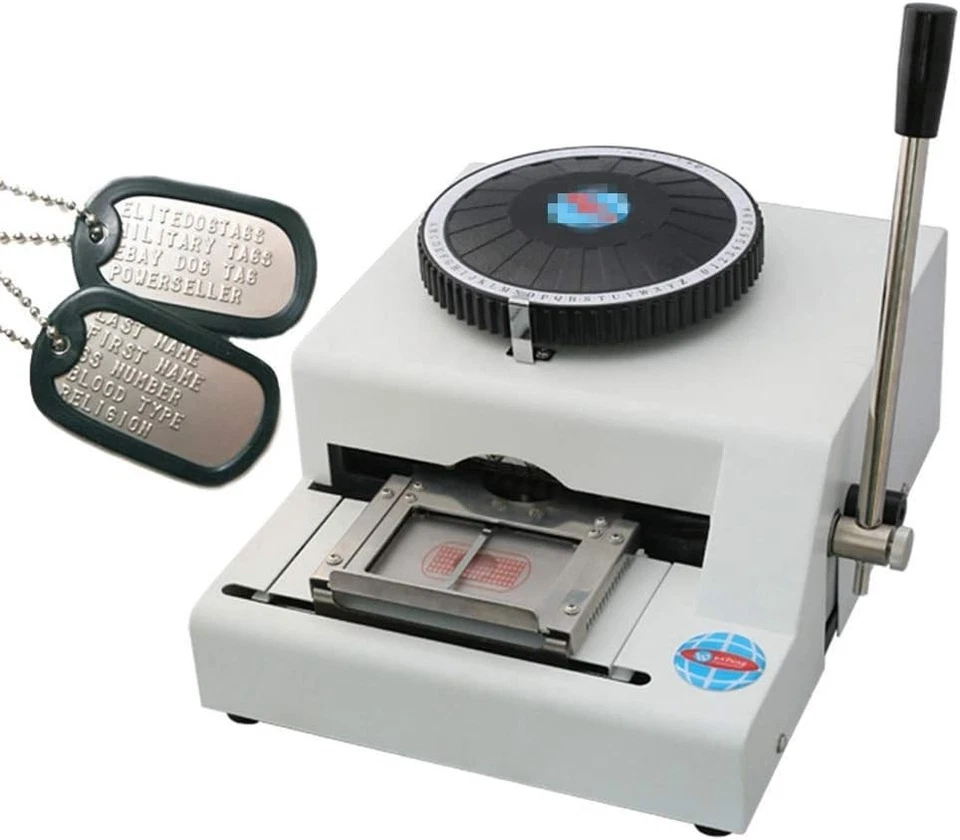 Embossing Machine 72-Characters Card Embosser Printer Code ID PVC Stamping Credi - Image 1 of 4