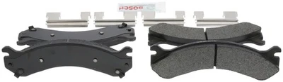 Juego de pastillas de freno de disco traseras Bosch BE909H para 01-10 Chevrolet Silverado 3500 GMC Foto 1 de 4