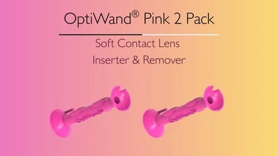 Инструменты для вставки и удаления мягких контактных линз OptiWand розовые упаковка 2 шт. - Изображение 1 из 4