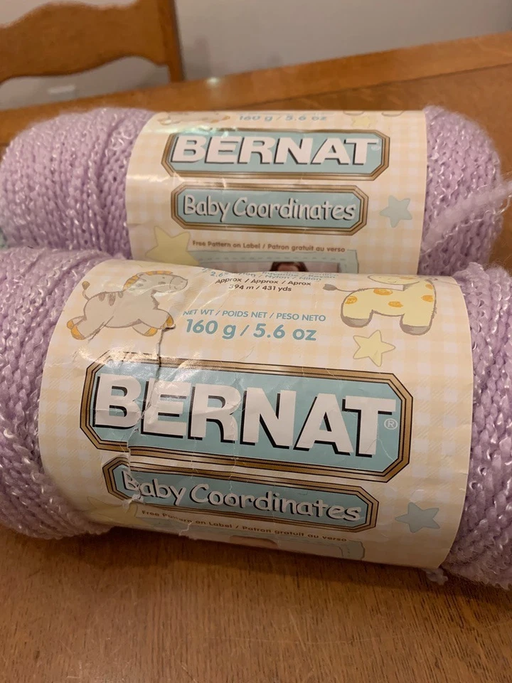 Bernat BABY COORDINATES Yarn Choice of White, Iced Mint & Soft Mauve-All 5.6 oz. - Image 1 of 1