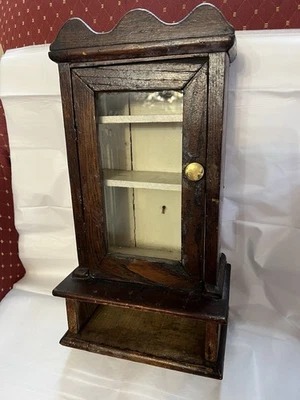 Antique Wooden Small Kitchen Cabinet Original Old Hand Crafted As Is - Image 1 of 4