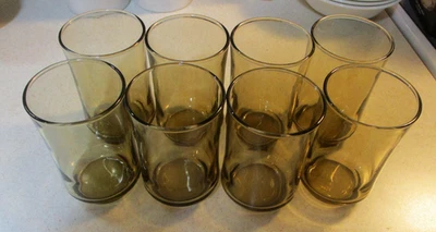 Vasos de jugo de bolero marrón Libbey Tawny (juego de 8) 3 1/2" de alto 6 oz. Foto 1 de 3